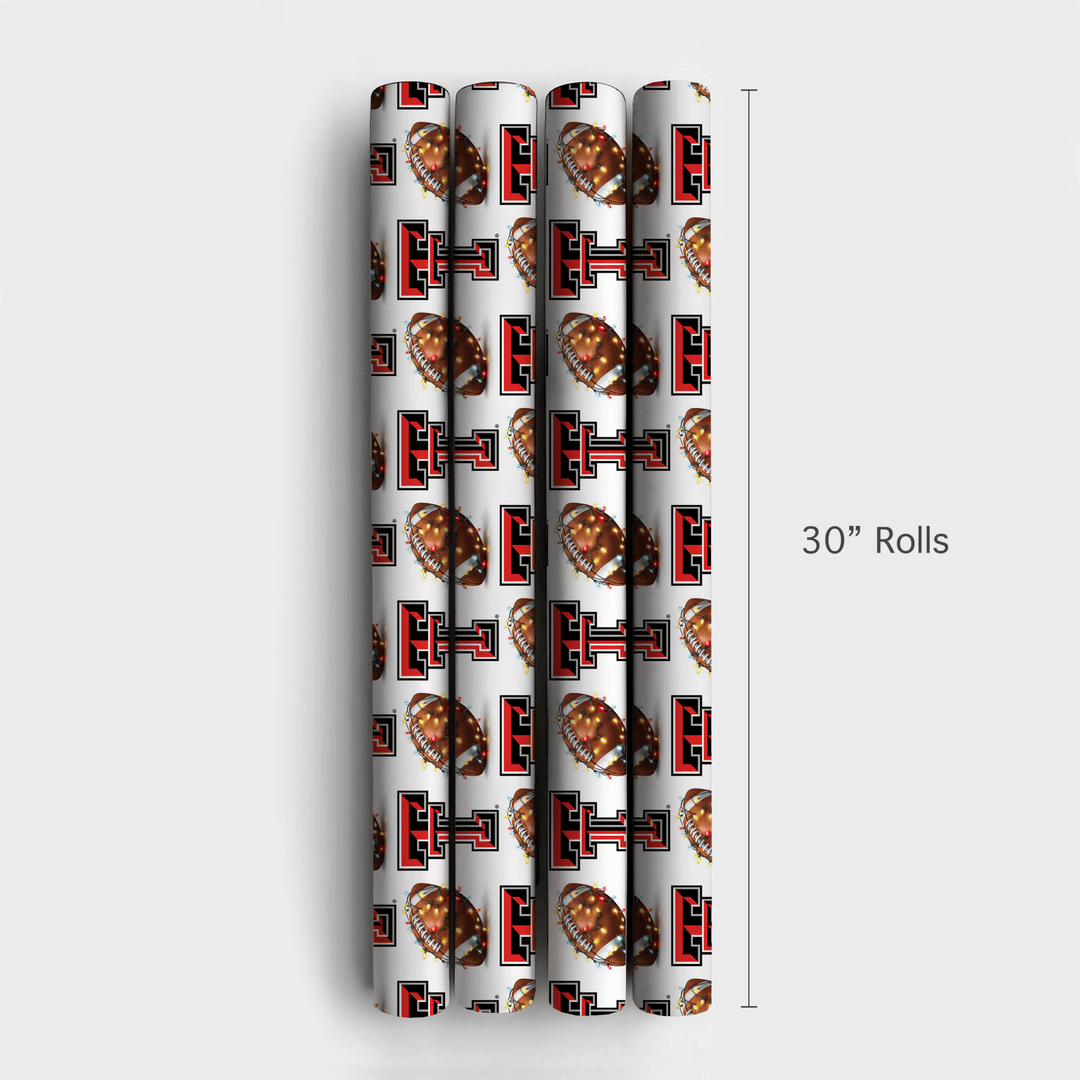 Red Raider Holiday Lights - Wrapping Paper - Aspen & Arlo