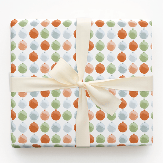 Warm Christmas Ornaments - Wrapping Paper - Aspen & Arlo