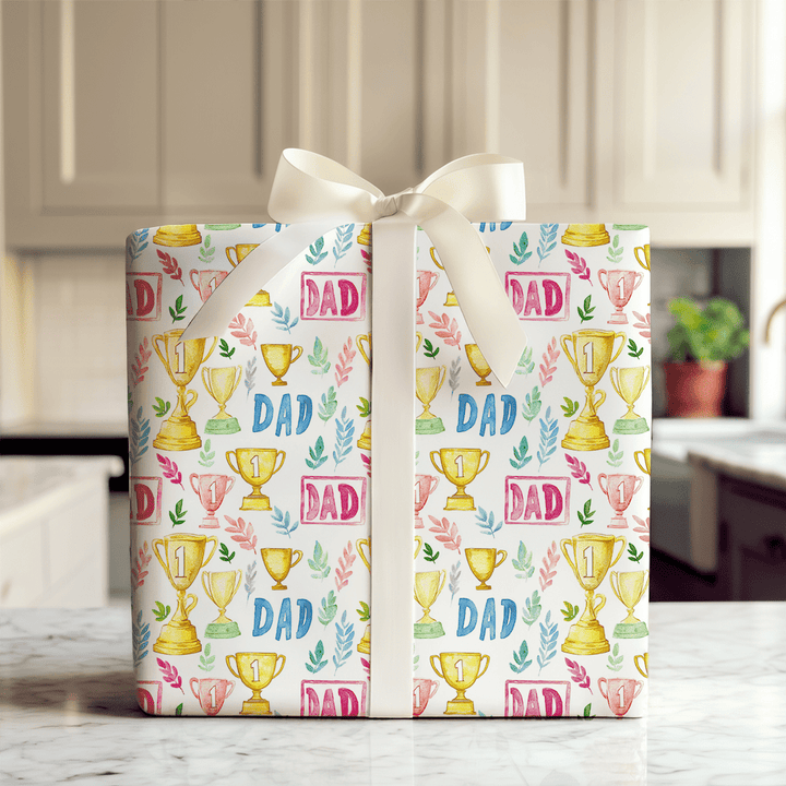 Numero Uno Dad - Wrapping Paper - Aspen & Arlo