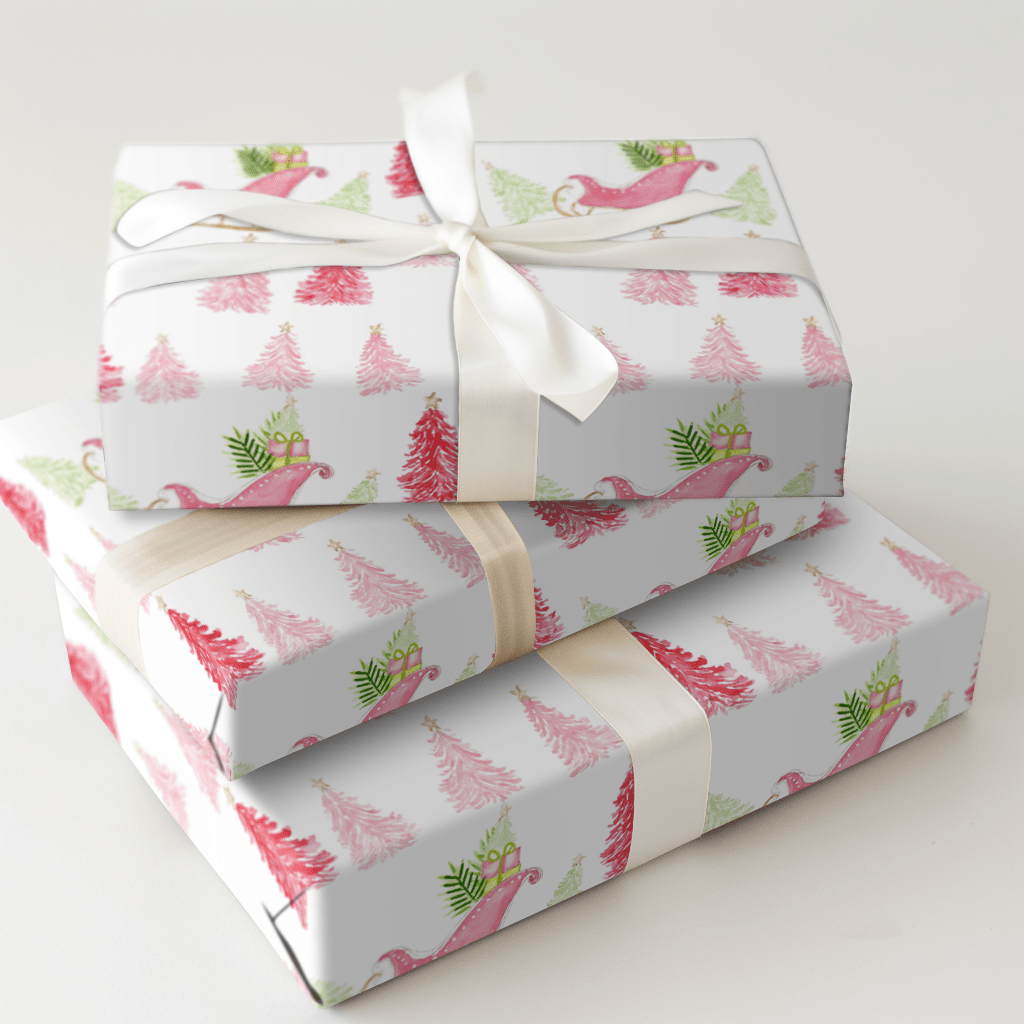Sleigh Bells - Wrapping Paper - Aspen & Arlo