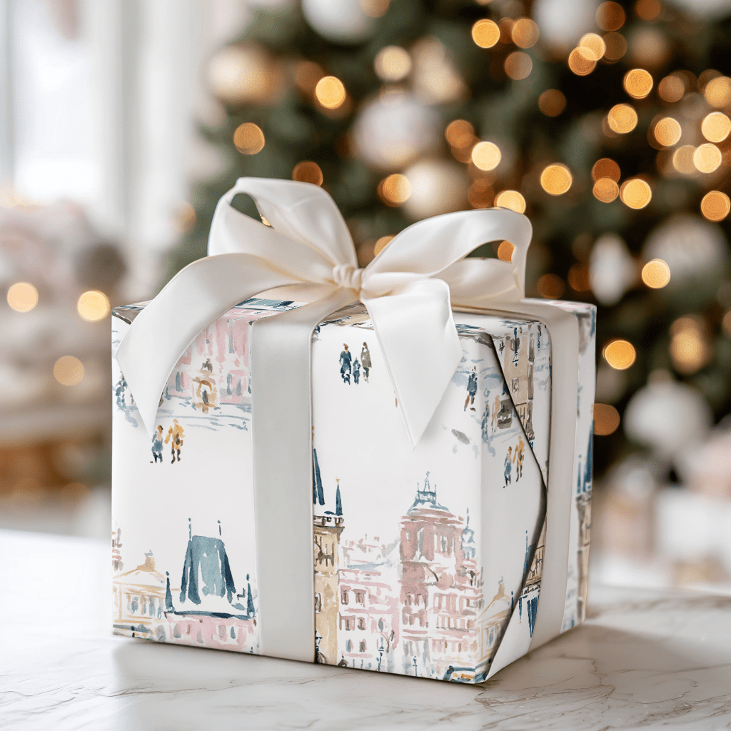 Prague Snow Day - Wrapping Paper - Aspen & Arlo