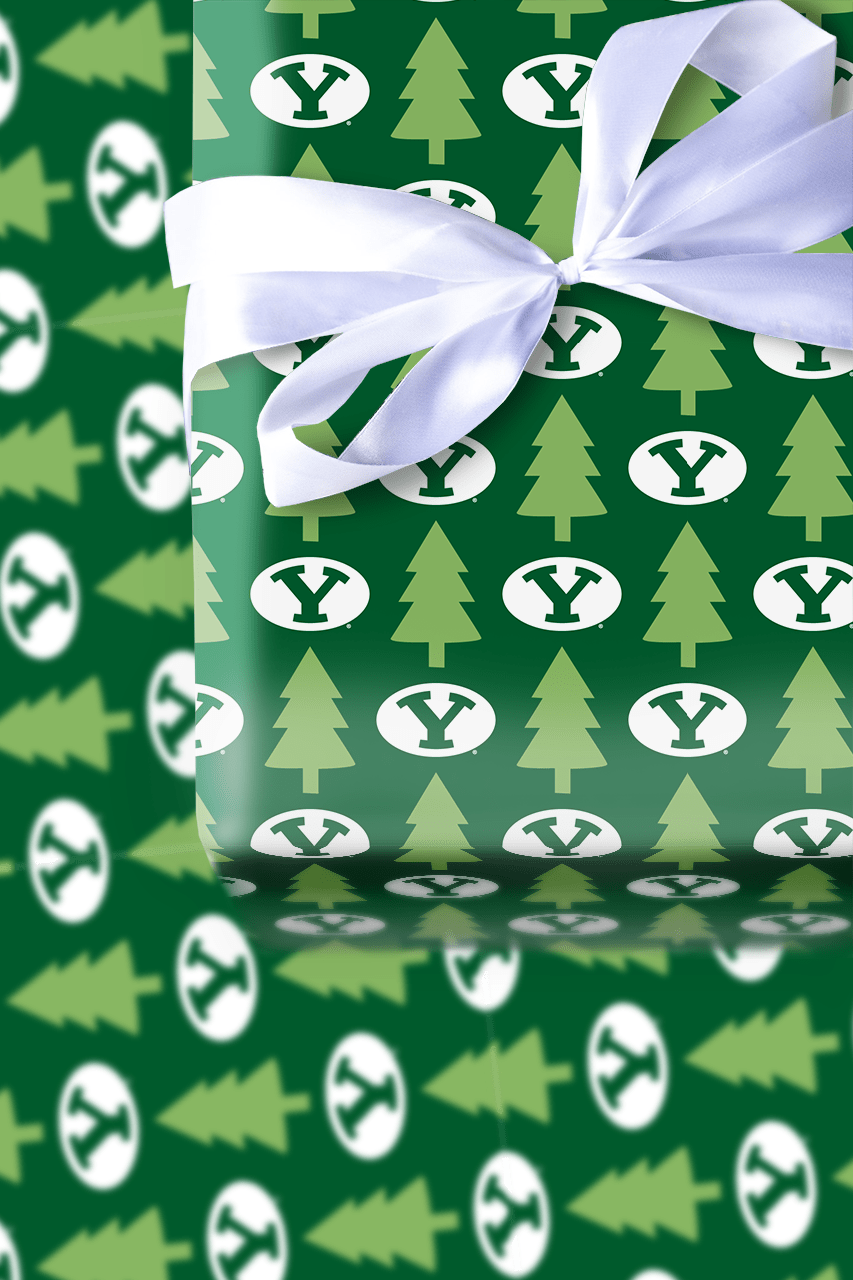 BYU Bright Tree - Wrapping Paper - Aspen & Arlo