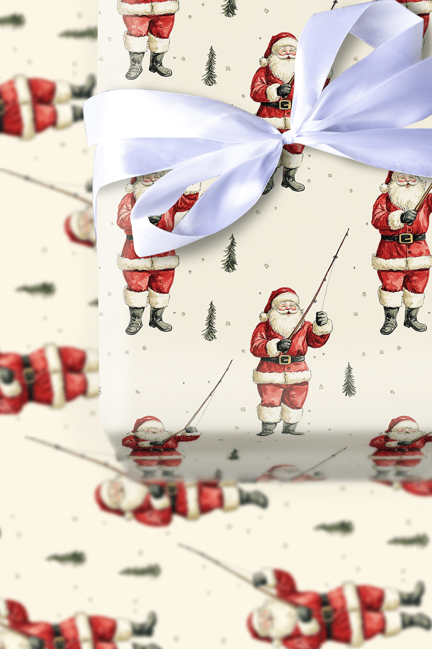Gone Fishmas - Wrapping Paper - Aspen & Arlo