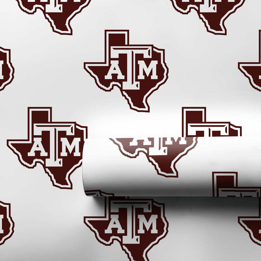 Texas A&M Lone Star Crest - Wrapping Paper - Aspen & Arlo
