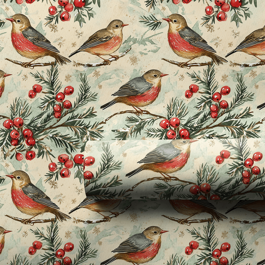 Fourth Day of Christmas - Wrapping Paper - Aspen & Arlo