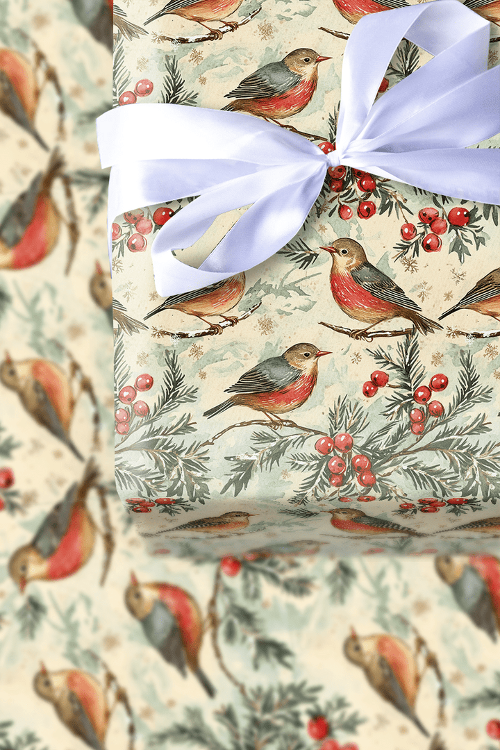 Fourth Day of Christmas - Wrapping Paper - Aspen & Arlo