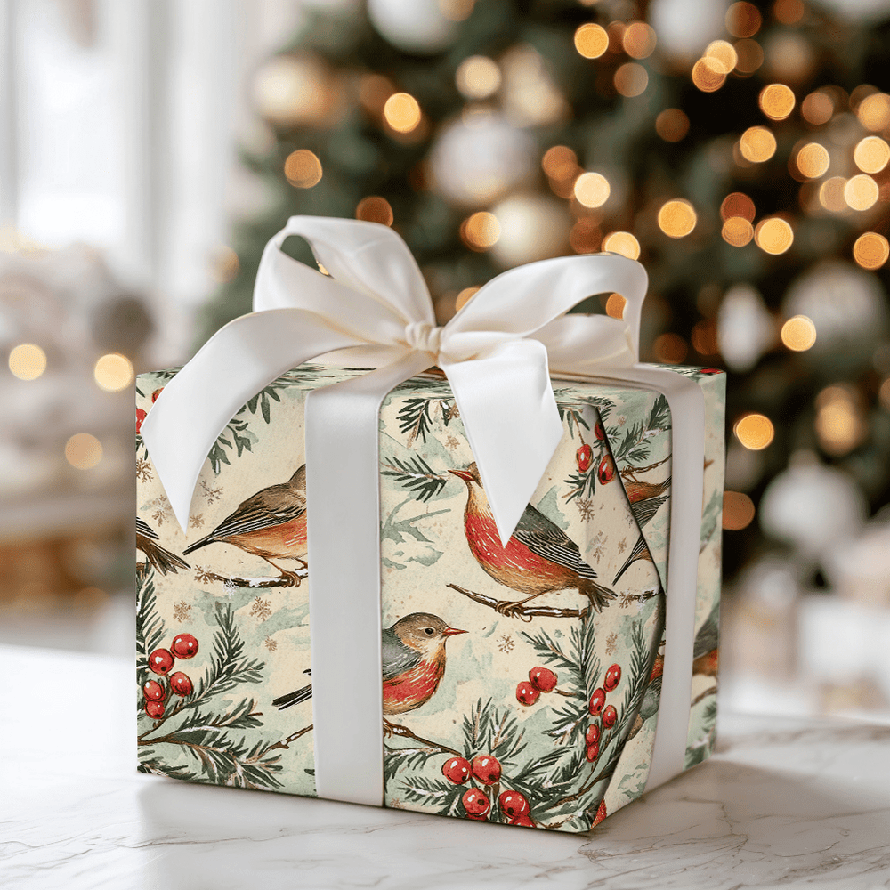 Fourth Day of Christmas - Wrapping Paper - Aspen & Arlo