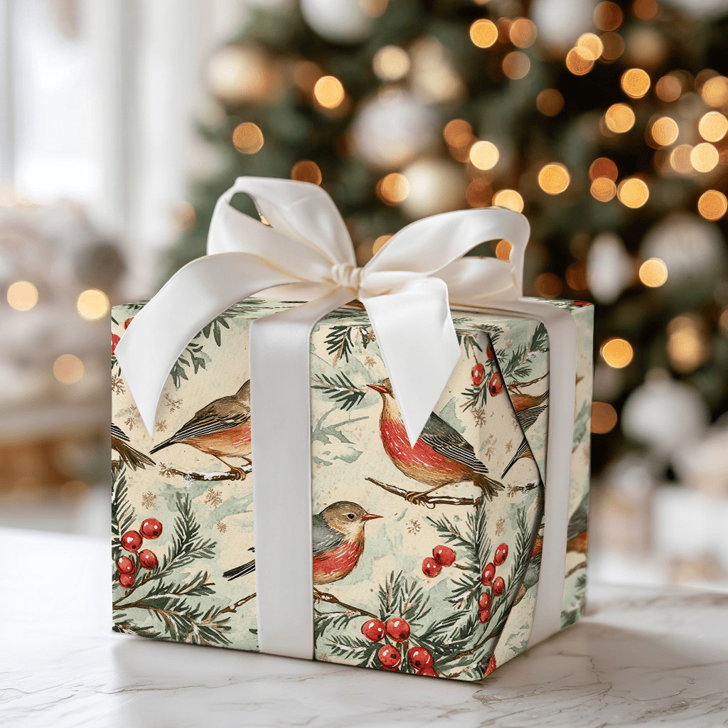 Fourth Day of Christmas - Wrapping Paper - Aspen & Arlo