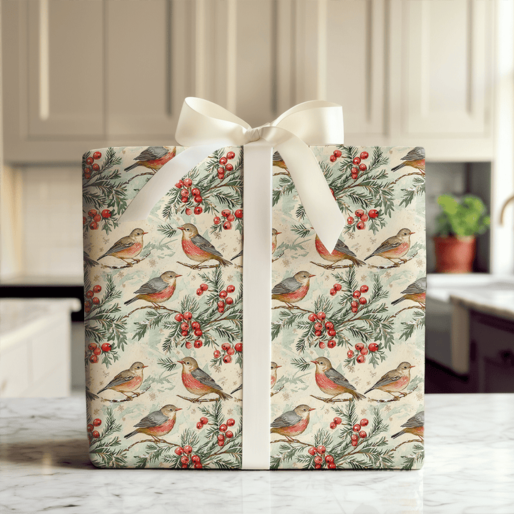 Fourth Day of Christmas - Wrapping Paper - Aspen & Arlo