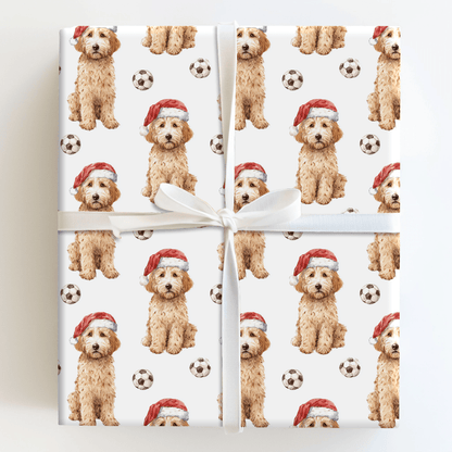 Jingle Paw Kick - Wrapping Paper - Aspen & Arlo