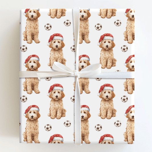 Jingle Paw Kick - Wrapping Paper - Aspen & Arlo