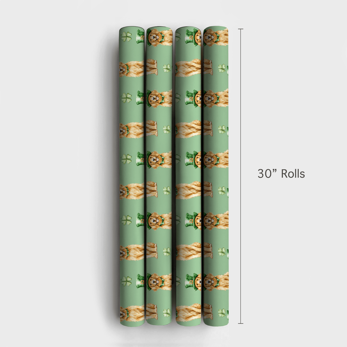 Leprechaun Golden Retriever - Wrapping Paper - Aspen & Arlo