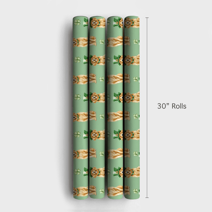 Leprechaun Golden Retriever - Wrapping Paper - Aspen & Arlo