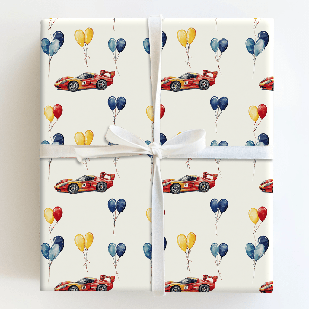 Pit Stop Party - Wrapping Paper - Aspen & Arlo