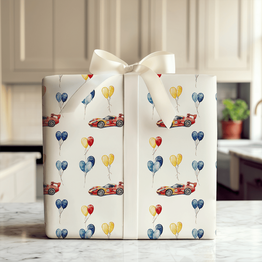 Pit Stop Party - Wrapping Paper - Aspen & Arlo