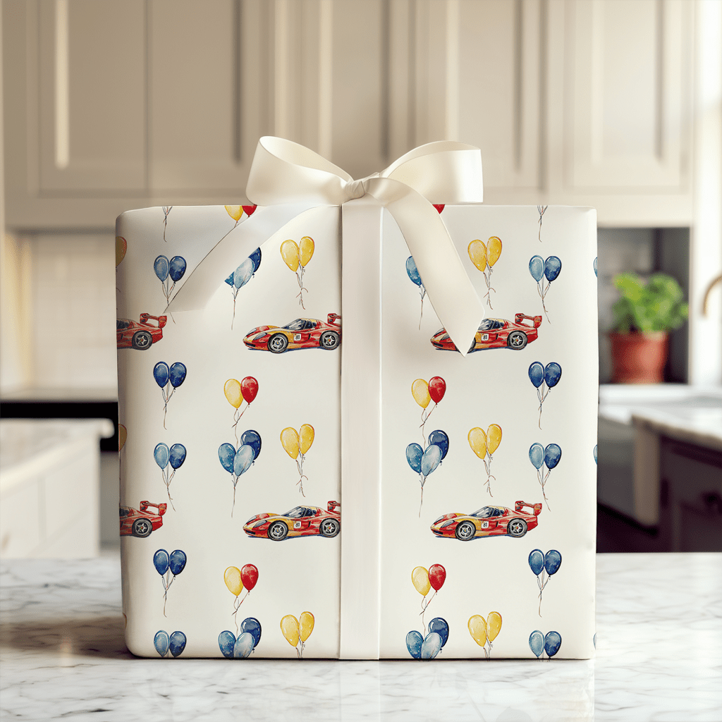 Pit Stop Party - Wrapping Paper - Aspen & Arlo