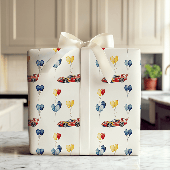 Pit Stop Party - Wrapping Paper - Aspen & Arlo