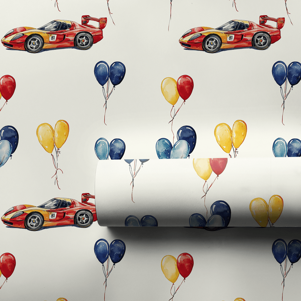 Pit Stop Party - Wrapping Paper - Aspen & Arlo