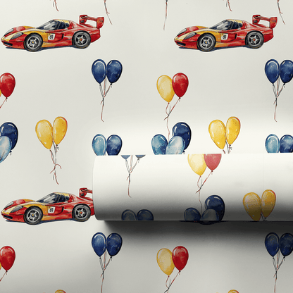 Pit Stop Party - Wrapping Paper - Aspen & Arlo