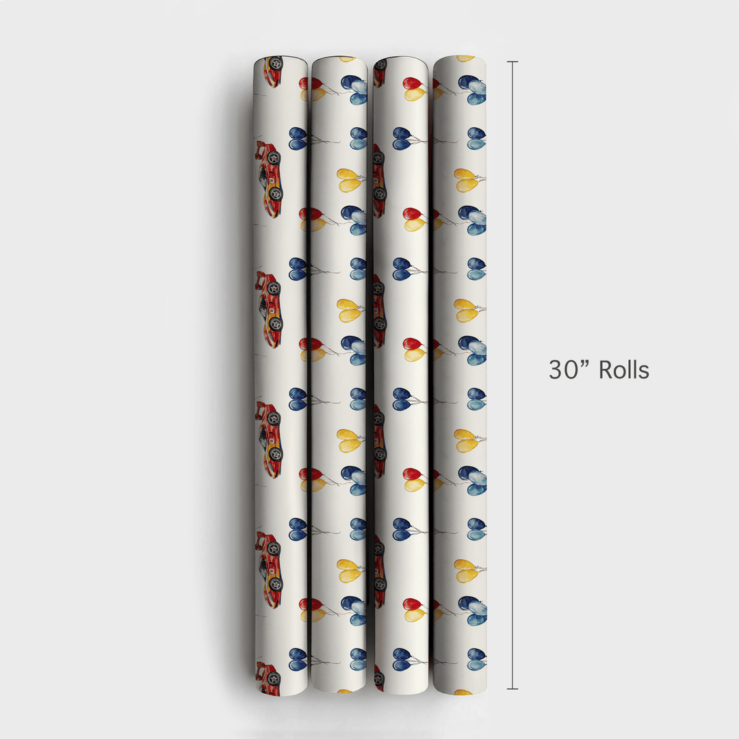Pit Stop Party - Wrapping Paper - Aspen & Arlo