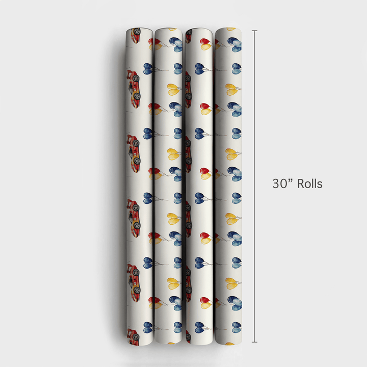 Pit Stop Party - Wrapping Paper - Aspen & Arlo