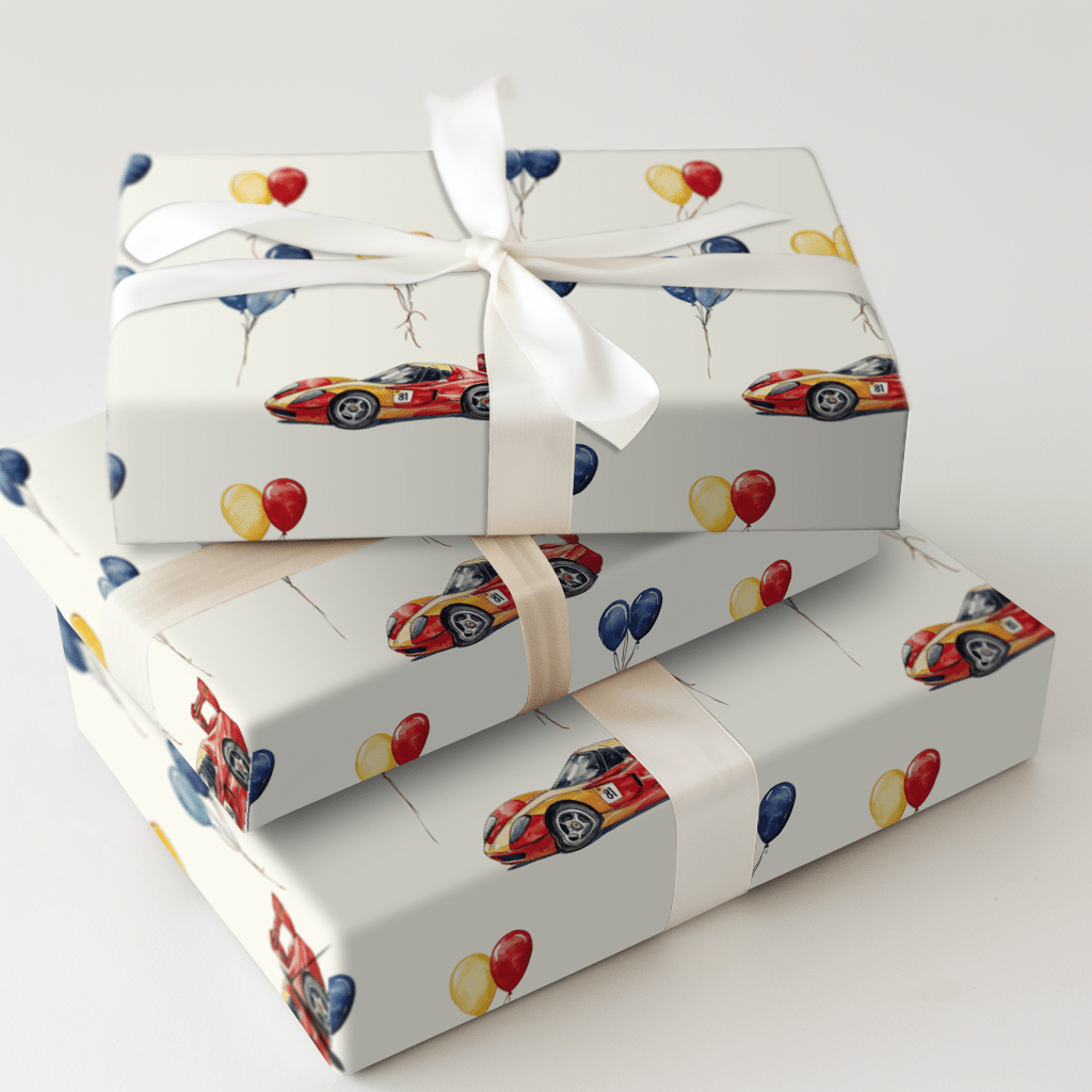 Pit Stop Party - Wrapping Paper - Aspen & Arlo