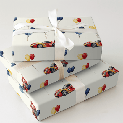 Pit Stop Party - Wrapping Paper - Aspen & Arlo