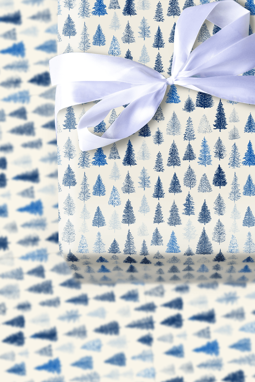 Dark and Icy Tannenbaum - Wrapping Paper - Aspen & Arlo