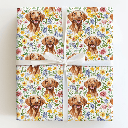 Garden with the Vizsla - Wrapping Paper - Aspen & Arlo