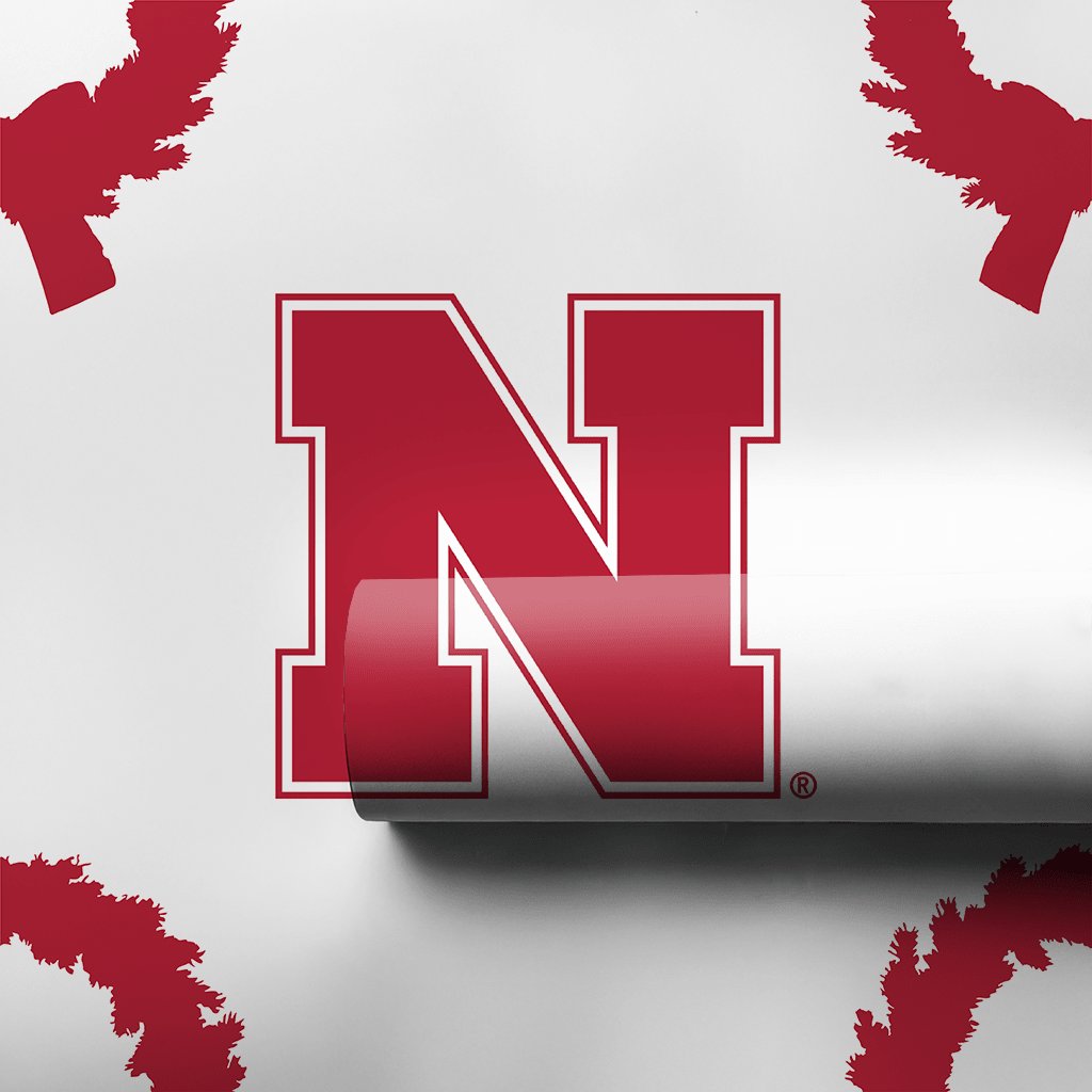 Nebraska Wreath - Wrapping Paper - Aspen & Arlo