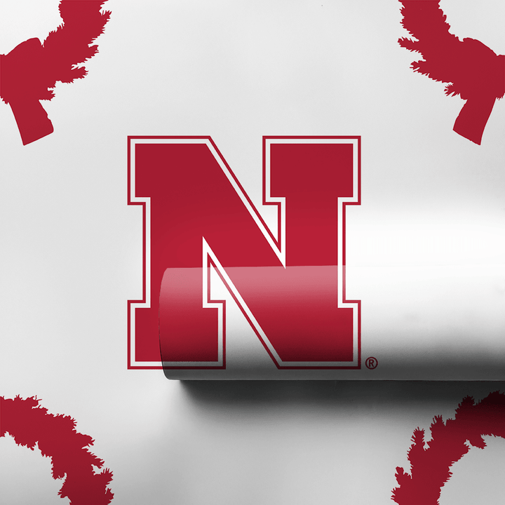 Nebraska Wreath - Wrapping Paper - Aspen & Arlo
