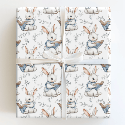 The Reading Hare - Wrapping Paper - Aspen & Arlo