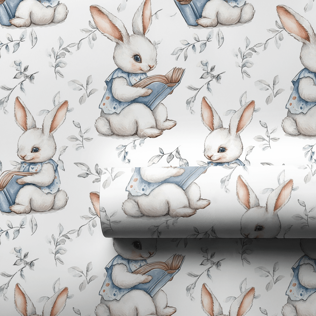 The Reading Hare - Wrapping Paper - Aspen & Arlo