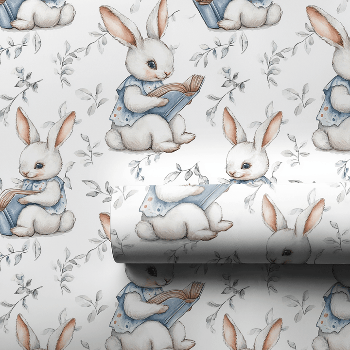 The Reading Hare - Wrapping Paper - Aspen & Arlo