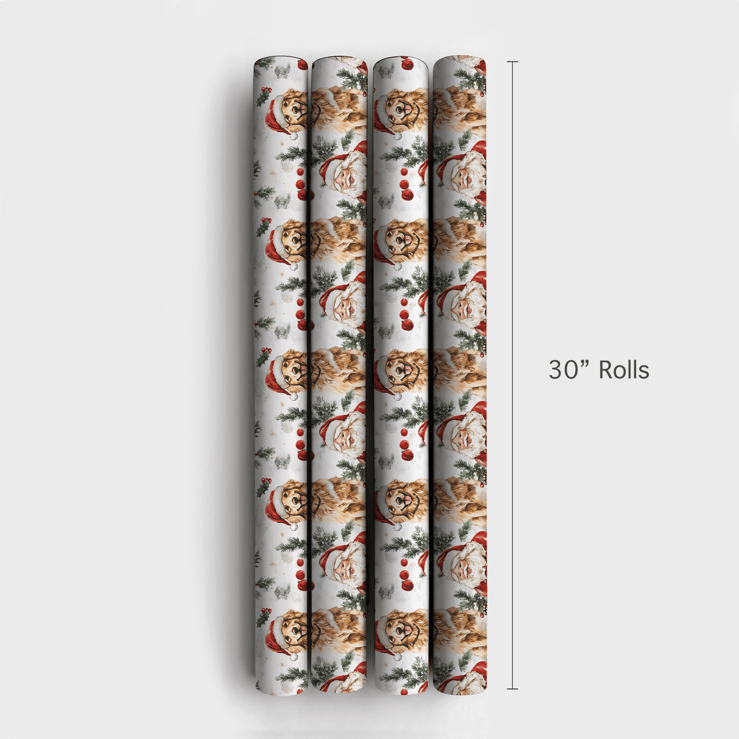 Santas Golden Helper - Wrapping Paper - Aspen & Arlo