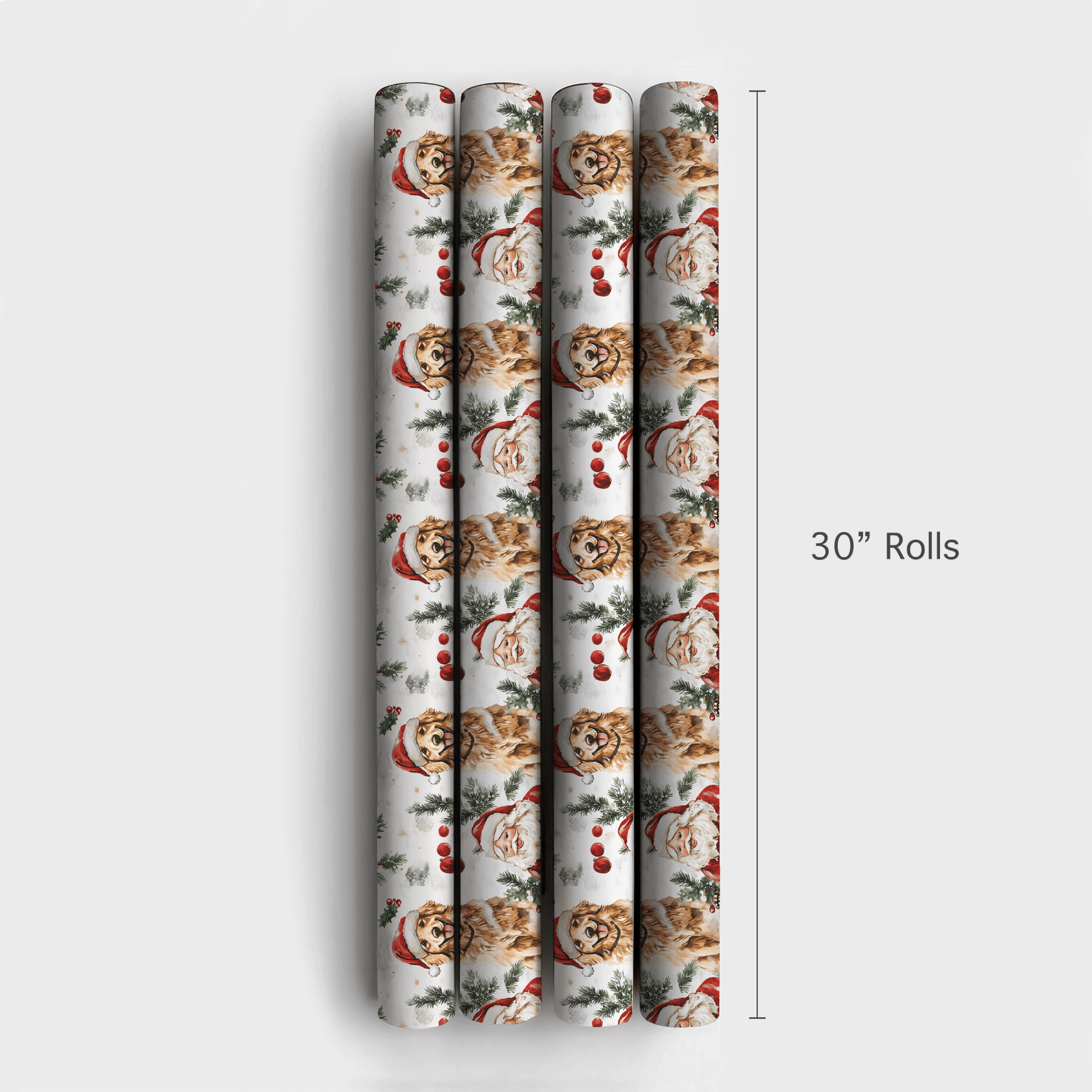 Santas Golden Helper - Wrapping Paper - Aspen & Arlo