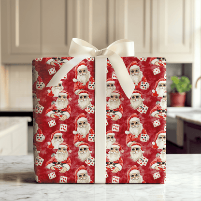 Santa's Hot Hand - Wrapping Paper - Aspen & Arlo