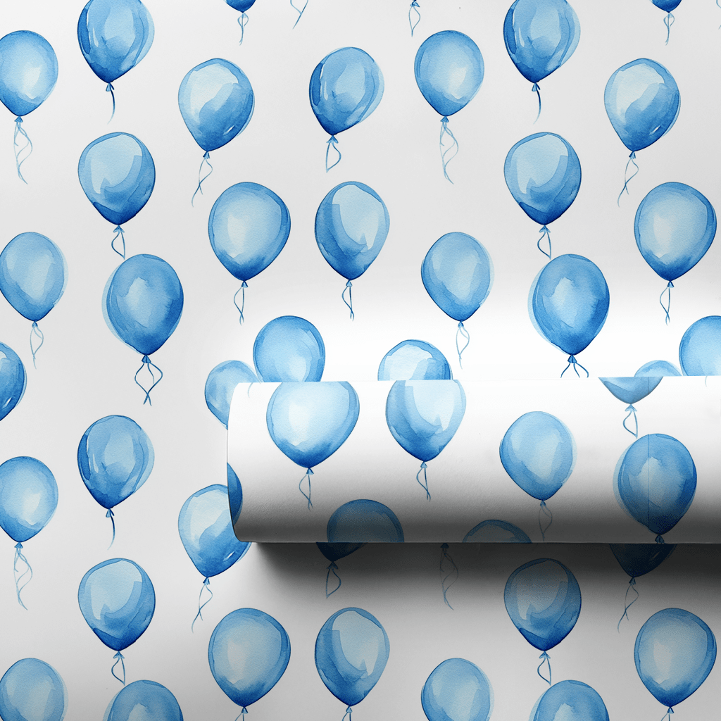 Blowing in the Blue - Wrapping Paper - Aspen & Arlo