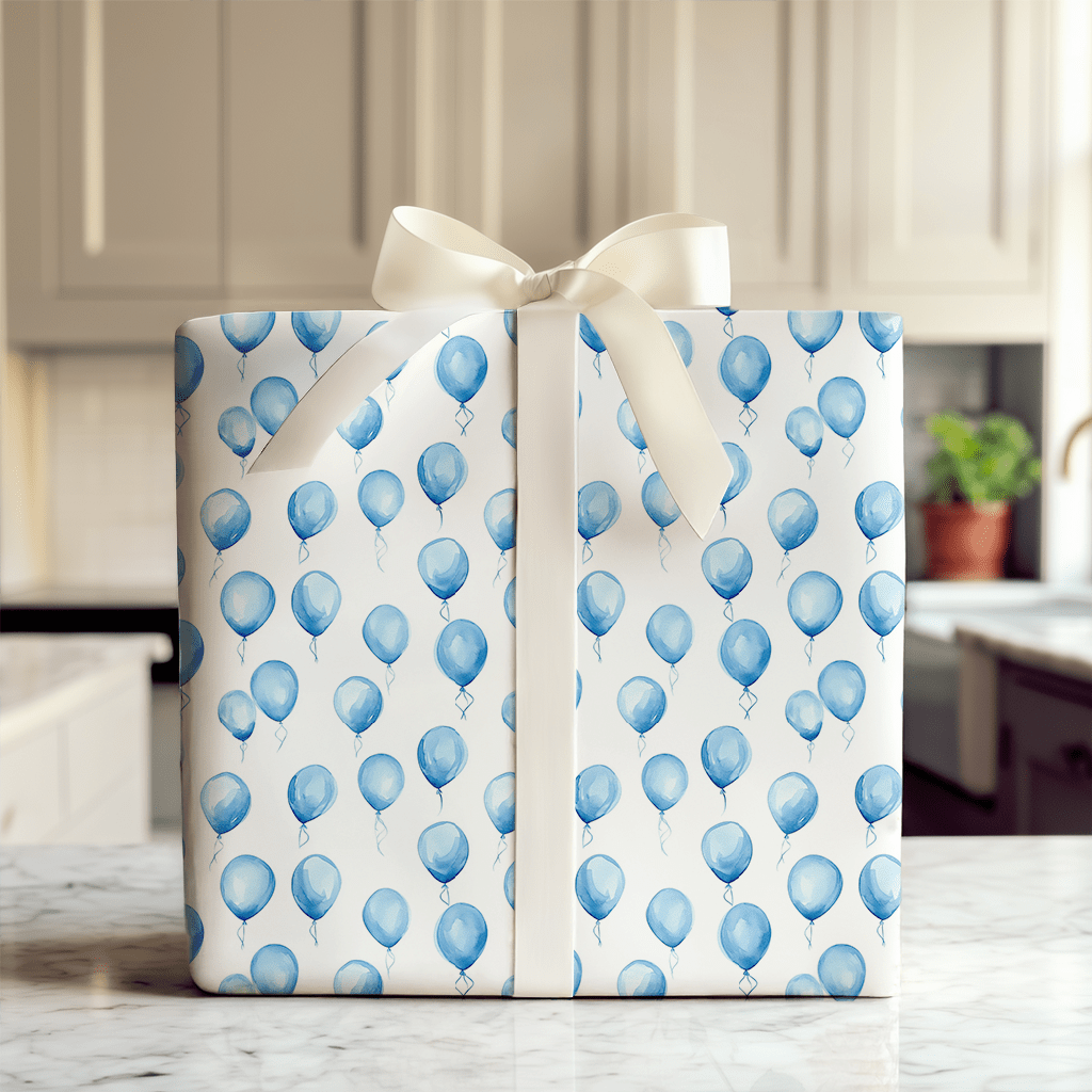 Blowing in the Blue - Wrapping Paper - Aspen & Arlo