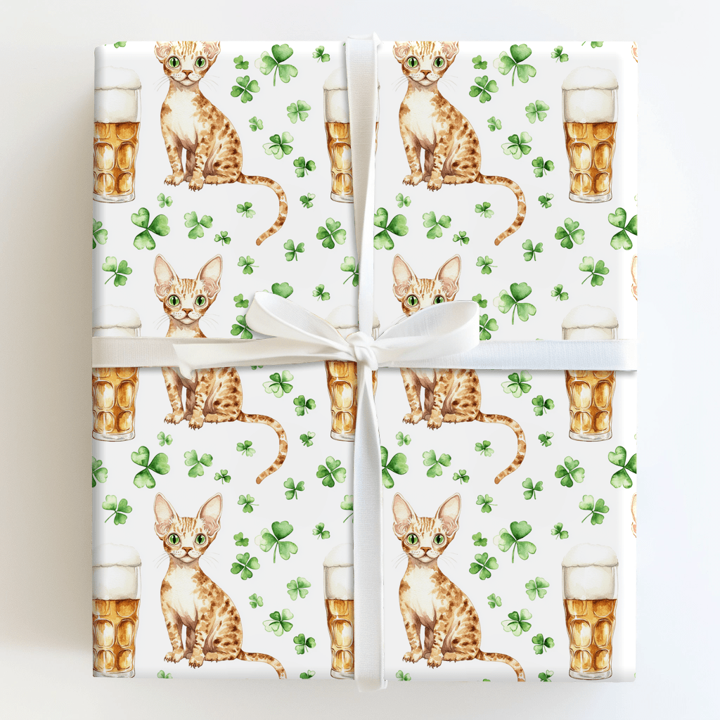 Brews with the Cornish Rex - Wrapping Paper - Aspen & Arlo