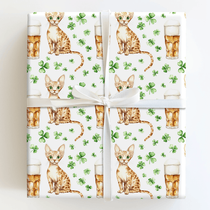 Brews with the Cornish Rex - Wrapping Paper - Aspen & Arlo