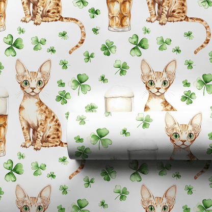 Brews with the Cornish Rex - Wrapping Paper - Aspen & Arlo