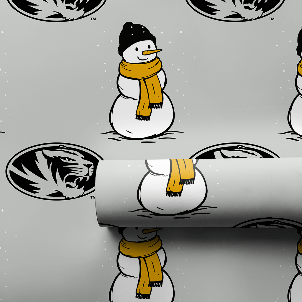 Mizzou Snowman - Wrapping Paper - Aspen & Arlo