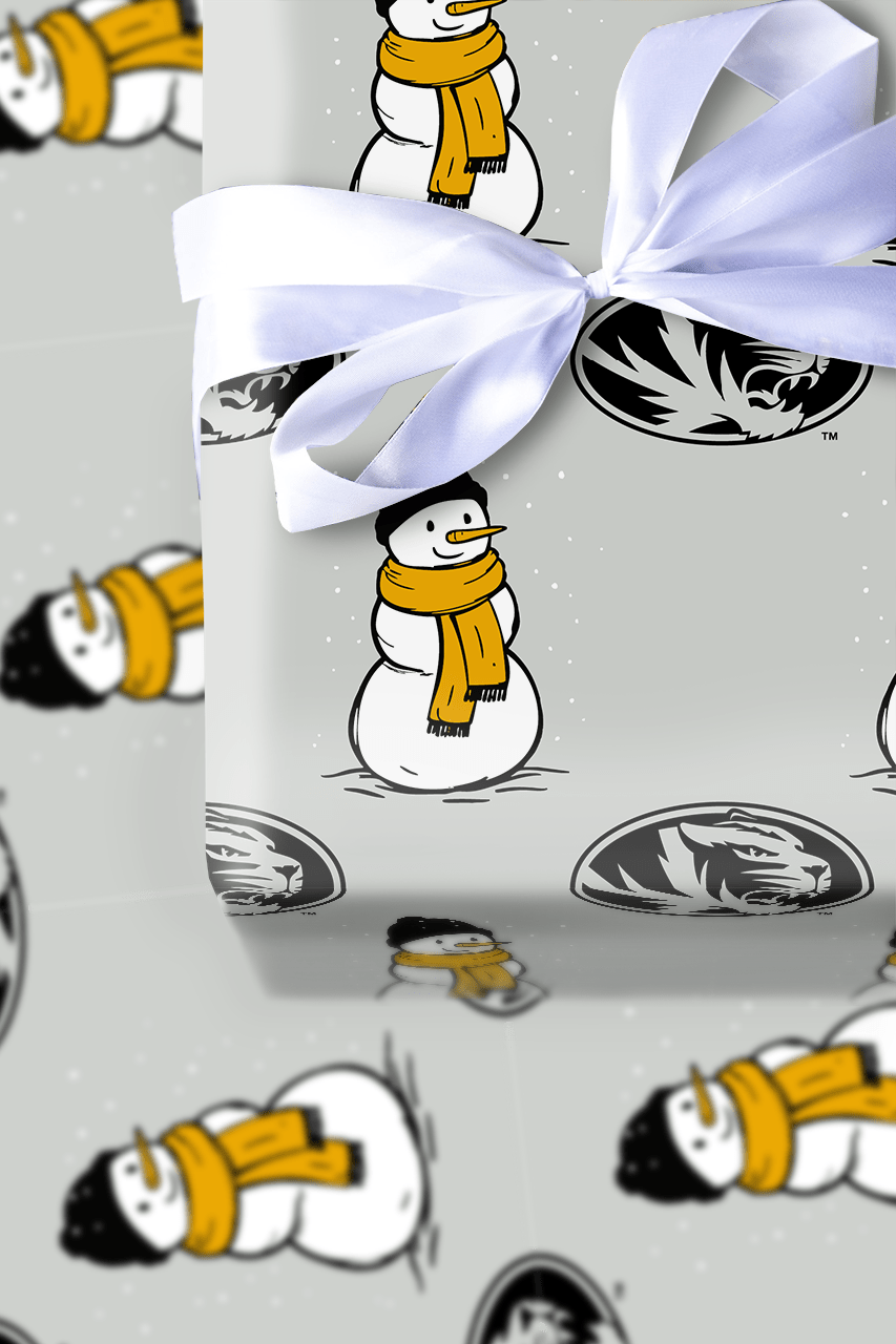 Mizzou Snowman - Wrapping Paper - Aspen & Arlo