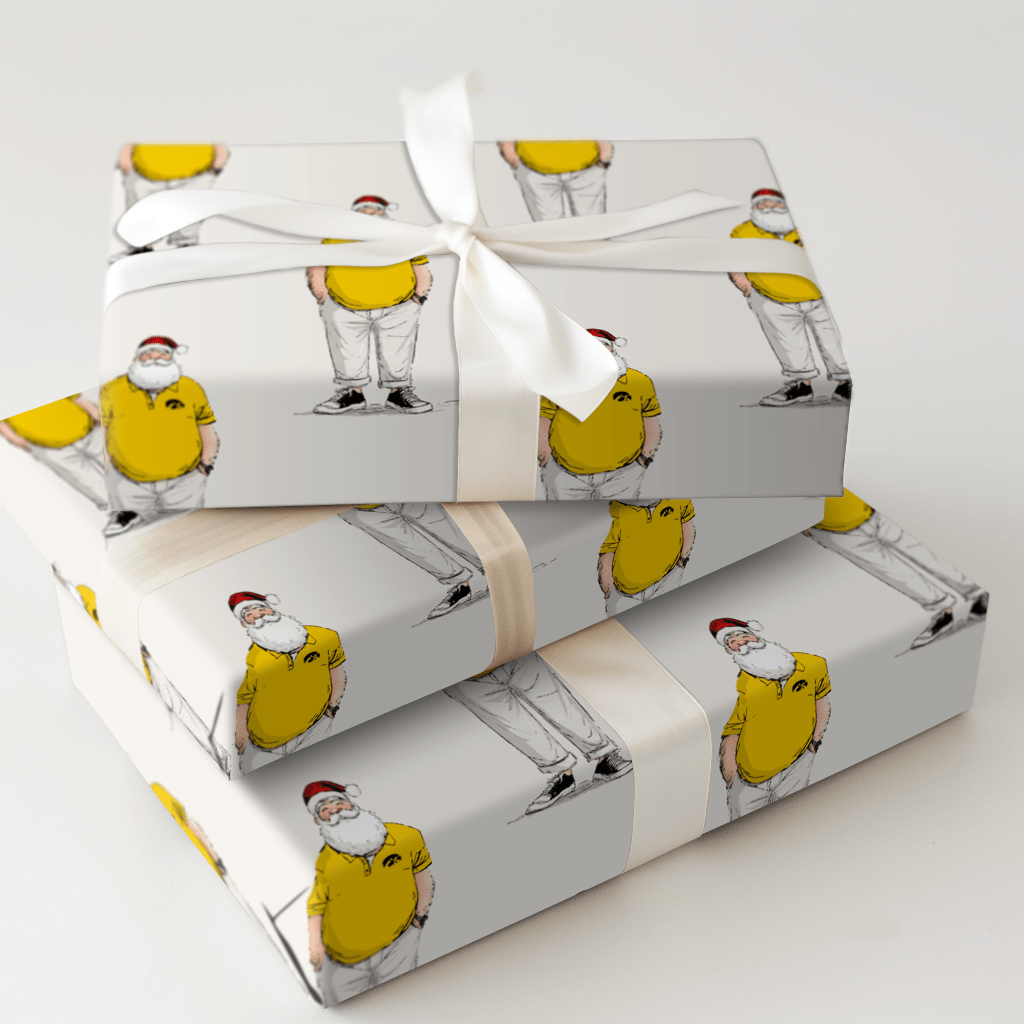 IOWA Santa Polo - Wrapping Paper - Aspen & Arlo
