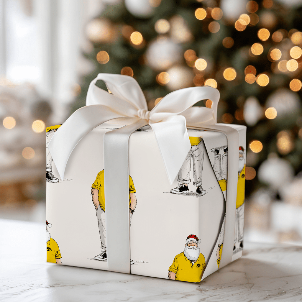 IOWA Santa Polo - Wrapping Paper - Aspen & Arlo