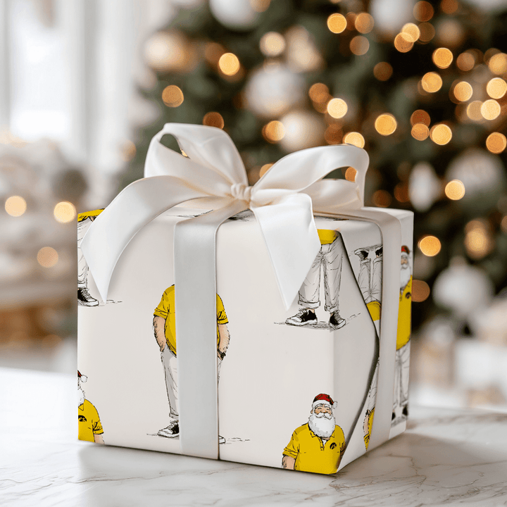IOWA Santa Polo - Wrapping Paper - Aspen & Arlo