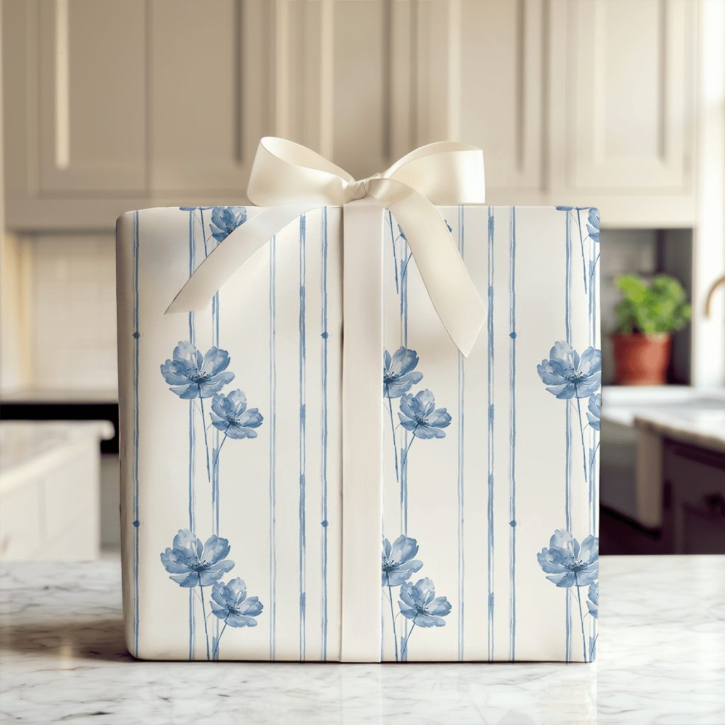 Willow you Blue - Wrapping Paper - Aspen & Arlo