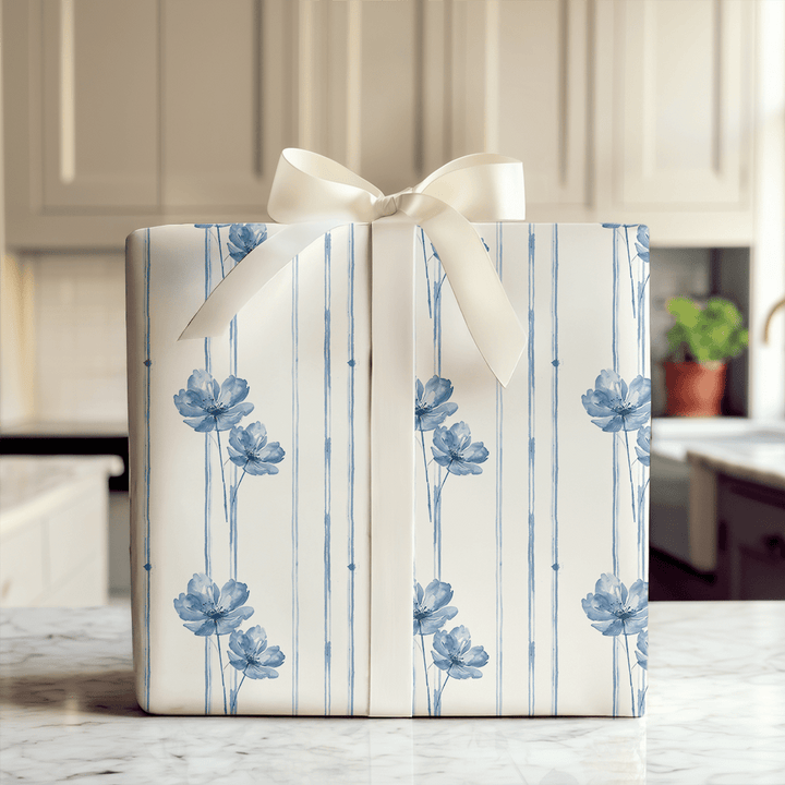 Willow you Blue - Wrapping Paper - Aspen & Arlo