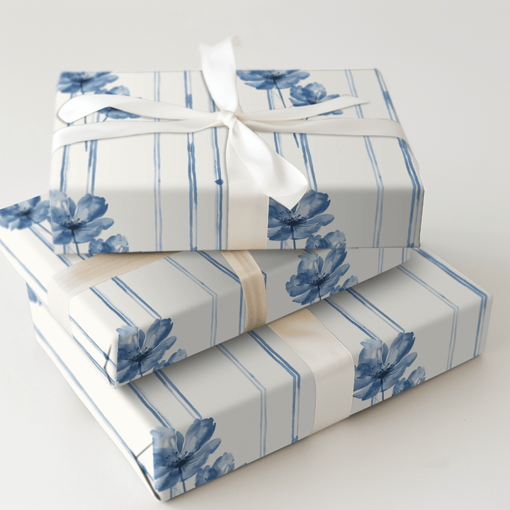 Willow you Blue - Wrapping Paper - Aspen & Arlo